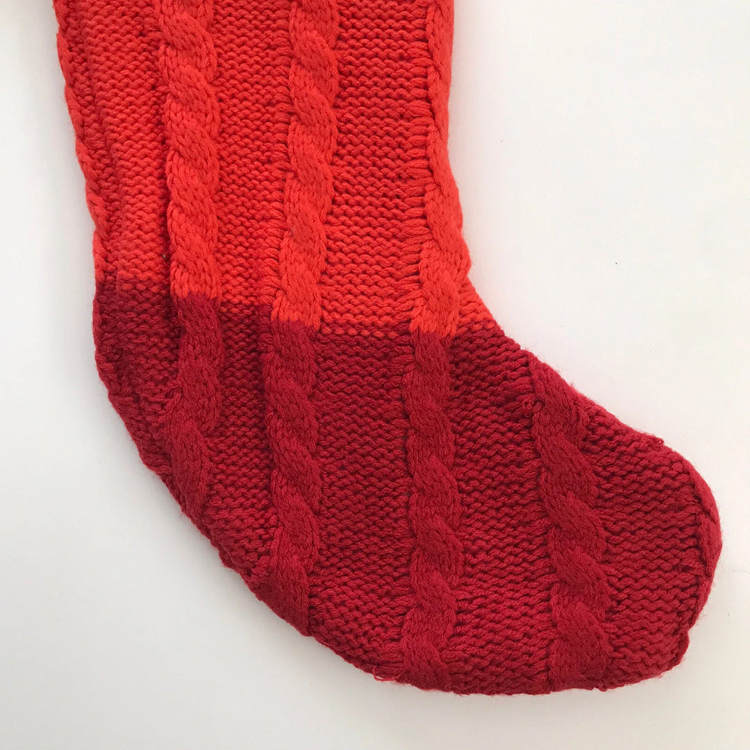 Candy Stripe Knit Stocking