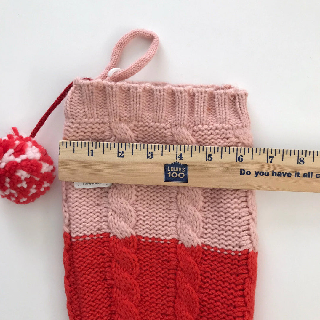 Candy Stripe Knit Stocking