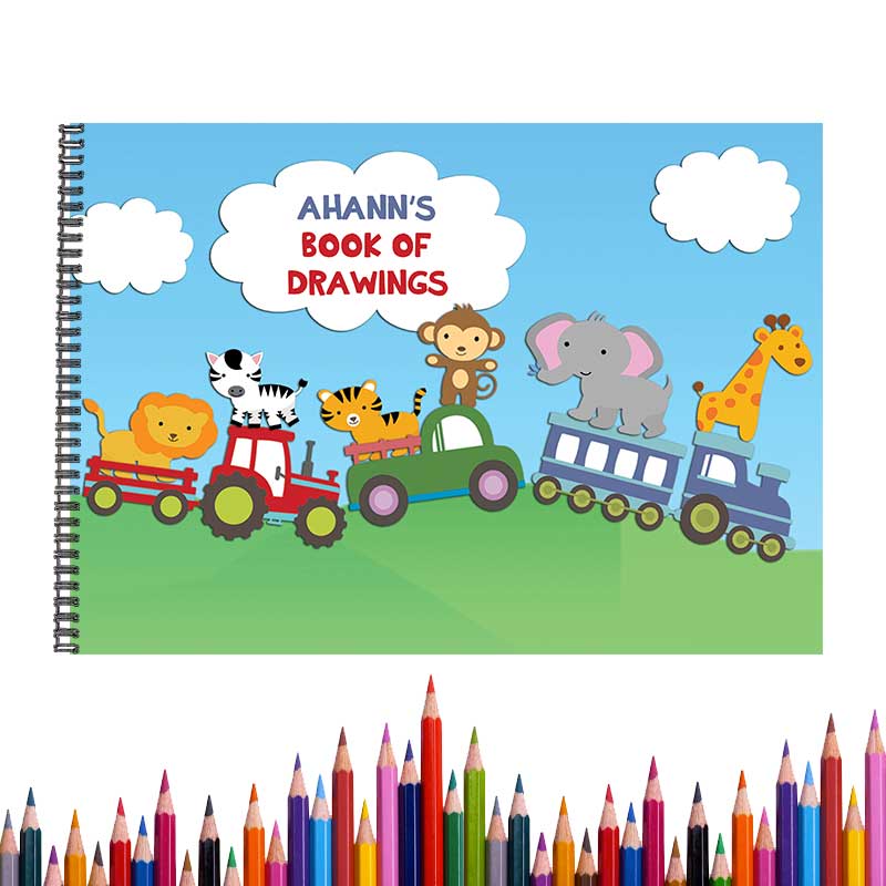 Animal Train Sketch Book