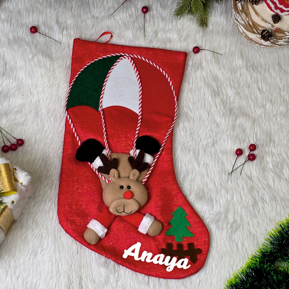 Parachute Crew Stocking - Reindeer