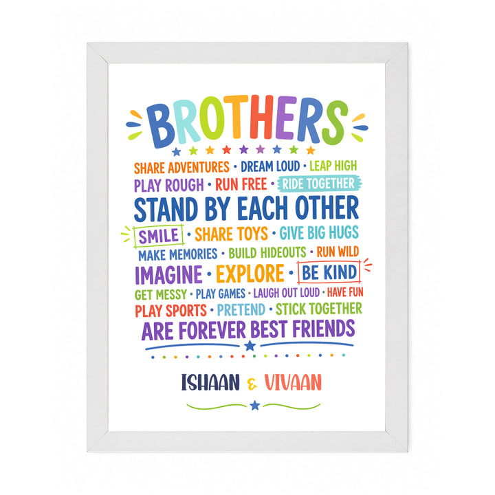 Wall Frame - Brothers Forever