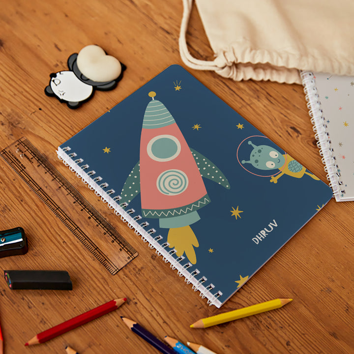 Personalised Spiral Notebook - Space Explorer