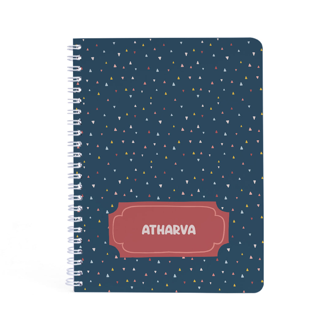 Personalised Spiral Notebook - Triangle Tango