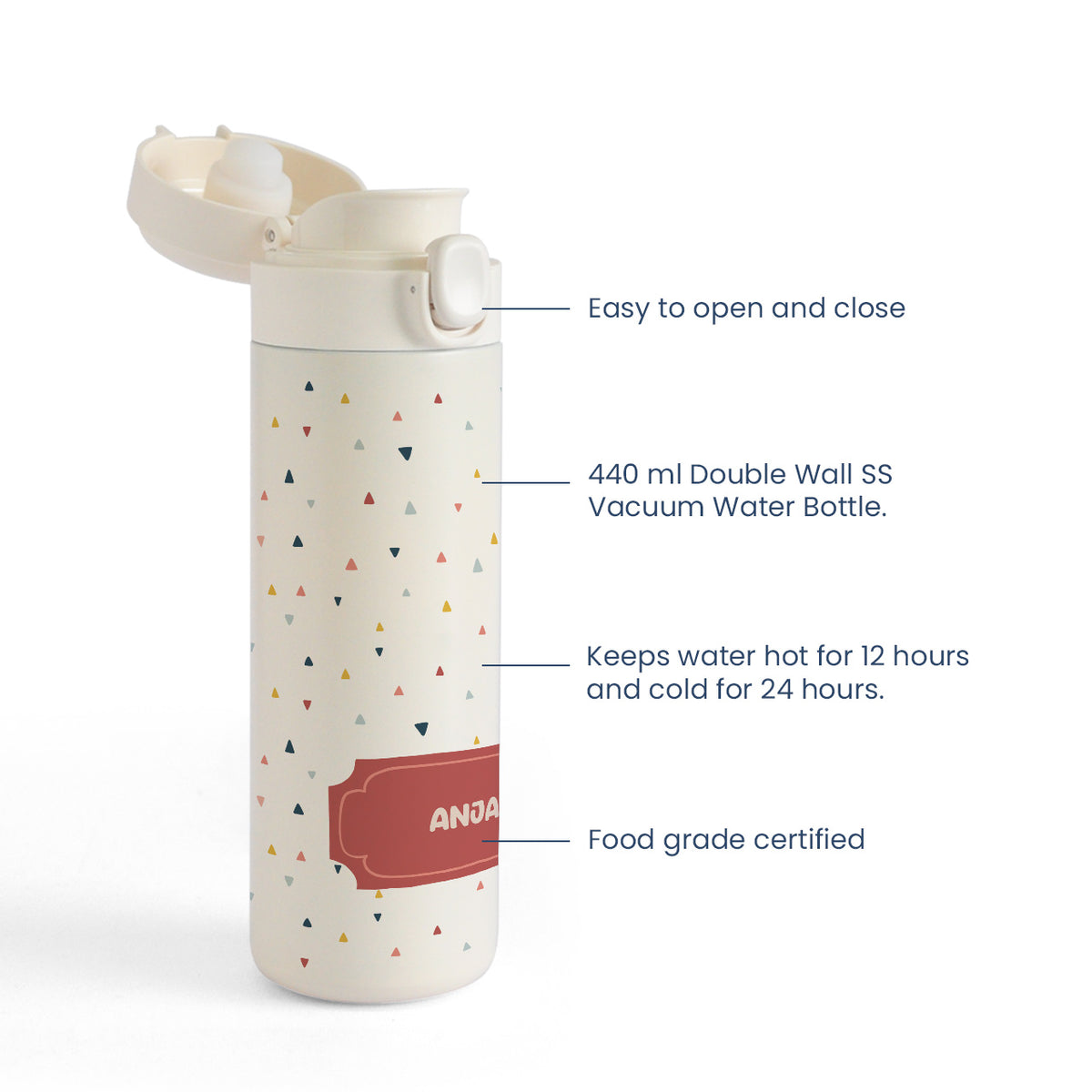 Insulated Water Bottle - Triangle Tango