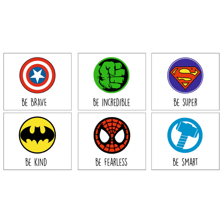 Birth Statistics Frame - Marvel-Inspired Hero (Set Of 6)