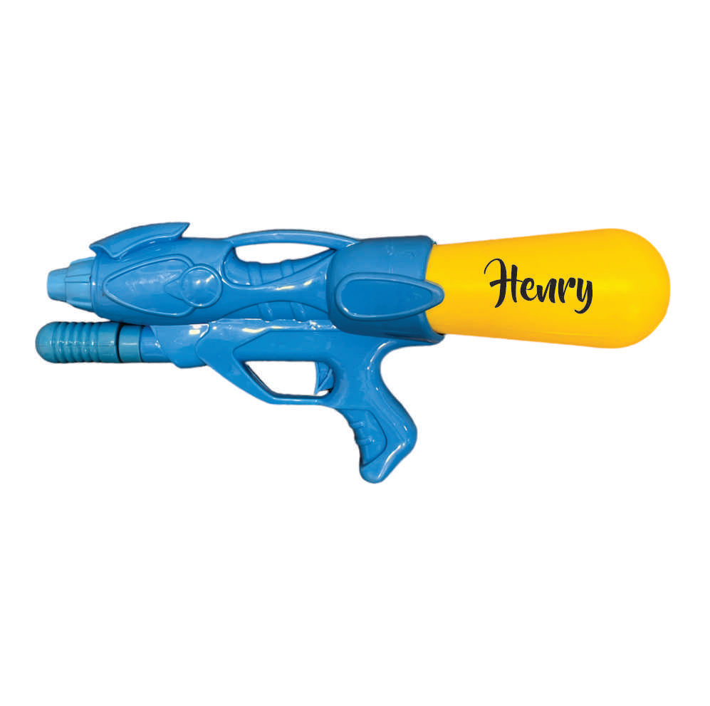 Personalised Holi Pichkari- Rangbaaz Blaster (Blue- Yellow) (High Pressure Gun)