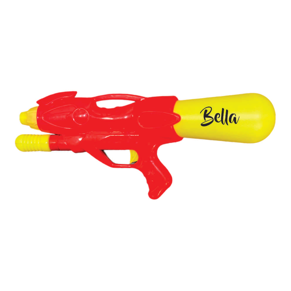 Personalised Holi Pichkari- Rangbaaz Blaster (Red- Yellow) (High Pressure Gun)