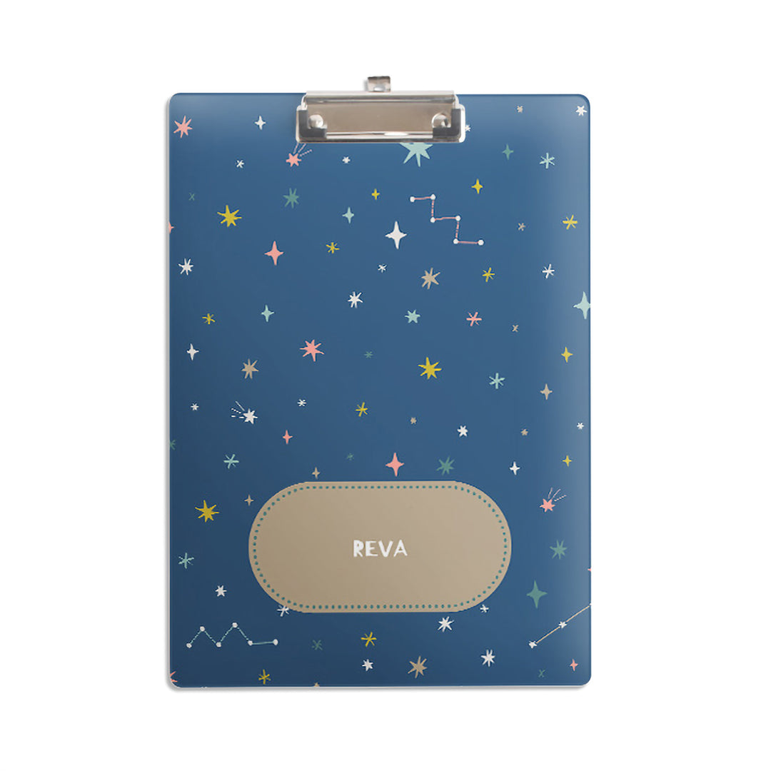 Personalised Clipboard - Twinkling Stars