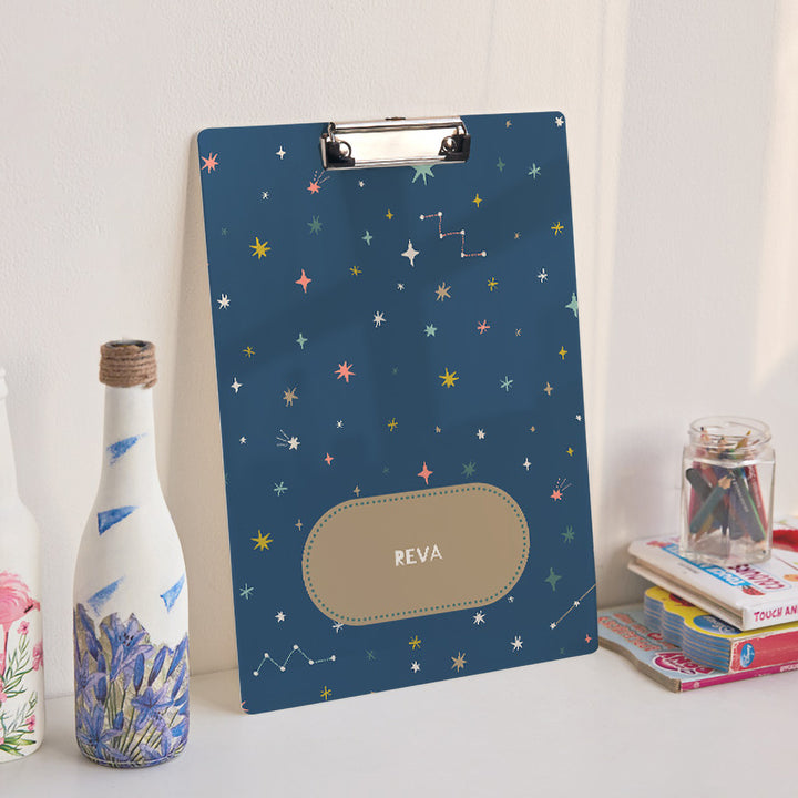 Personalised Clipboard - Twinkling Stars