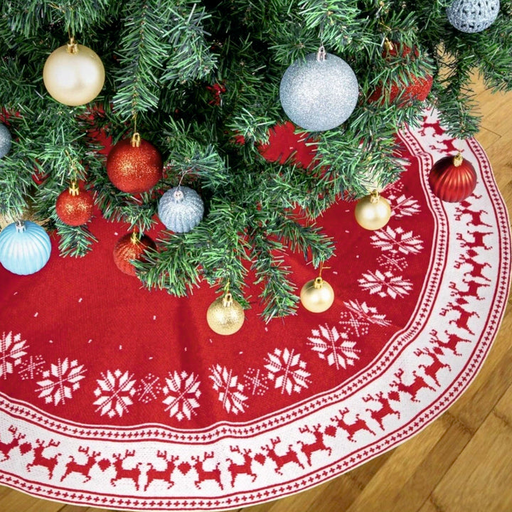 50'' Tree Skirt -to-Cape – Nordic Snowflakes
