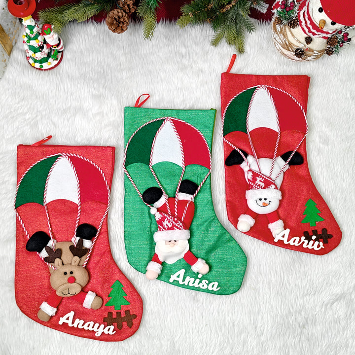 Parachute Crew Stocking - Snowman