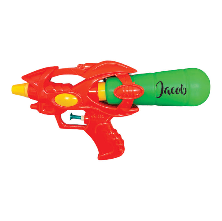 Personalised Holi Pichkari- Splashy Dhamaka (Red- Green)