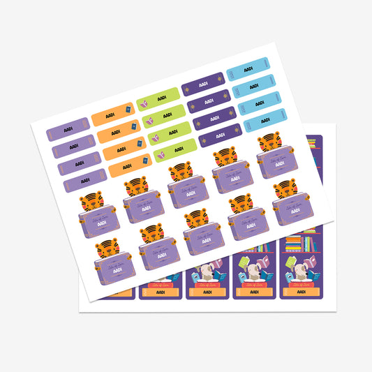 Name Labels / Gift Stickers - Animal Library