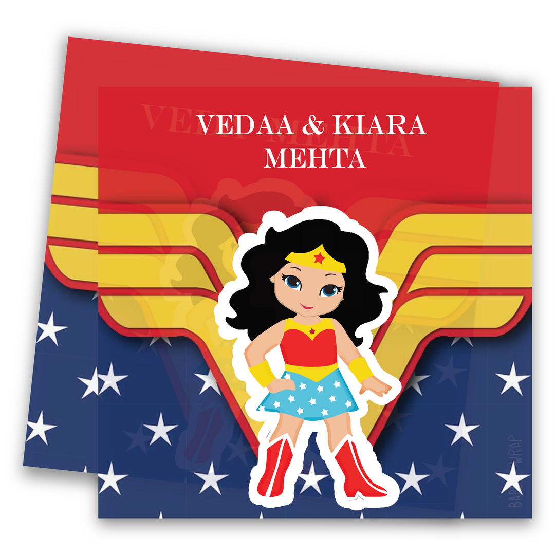 Gift Tag - Wonder Woman Power (Set of 24)