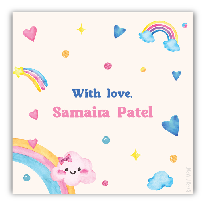Gift Tag - Rainbows and Smiles (Set of 24)