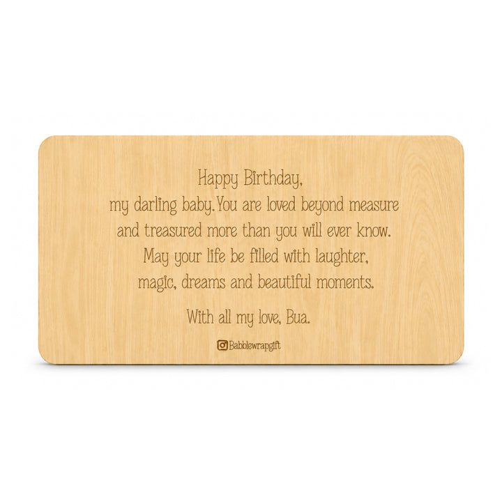 Personalised Wooden Name Puzzle- Fauna (4 Elements with Name on Bottom)