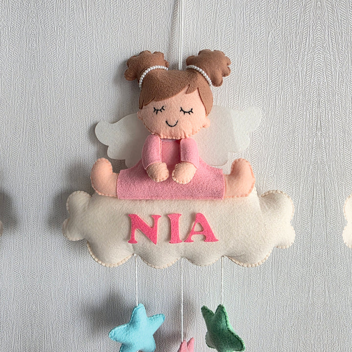 Babble Wrap Starry Angel Name Hanging