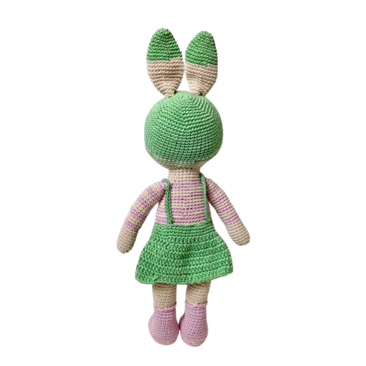 Crochet Toy- Bunny Bliss (Aqua-Pink)