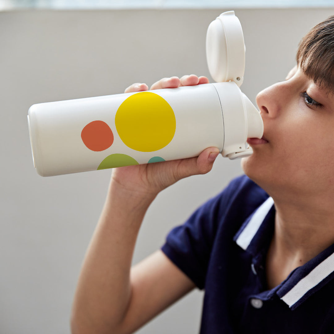 Insulated Water Bottle - Retro Circle