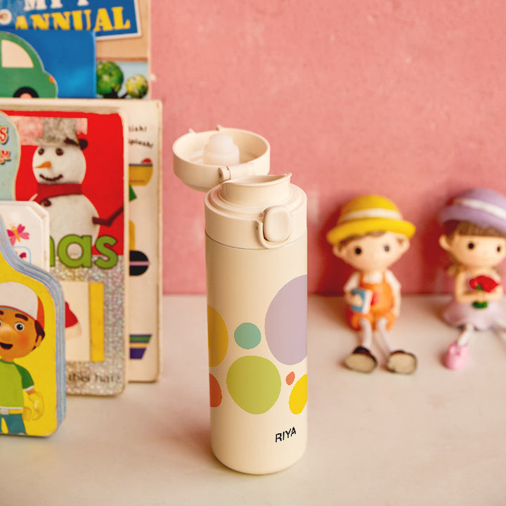 Insulated Water Bottle - Retro Circle