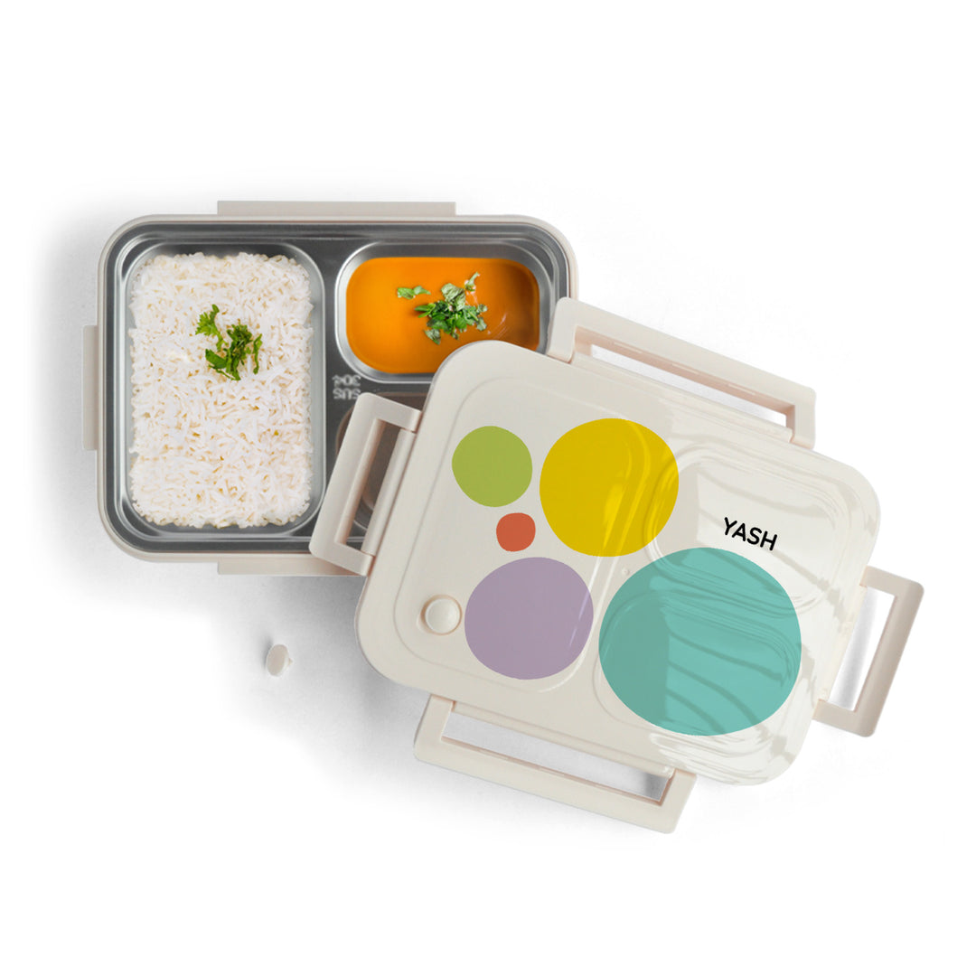 Tiffin Box - Bento - Retro Circle