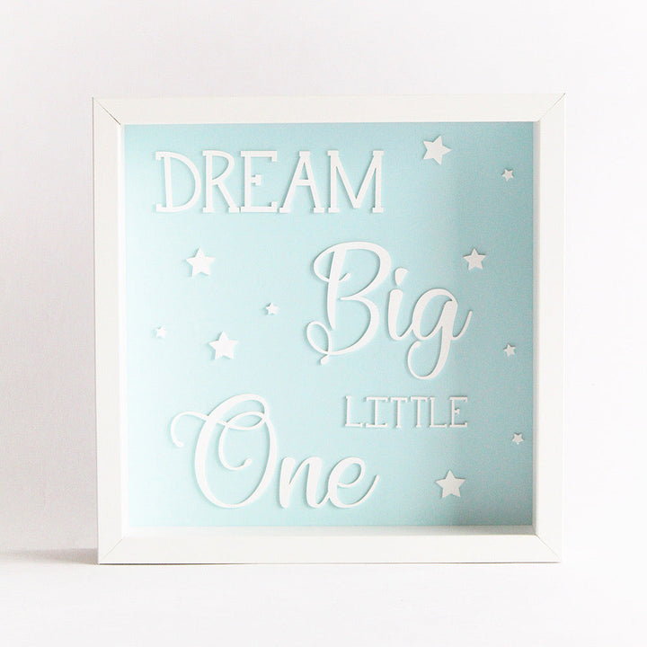 Dream Big Little One Frame - Blue