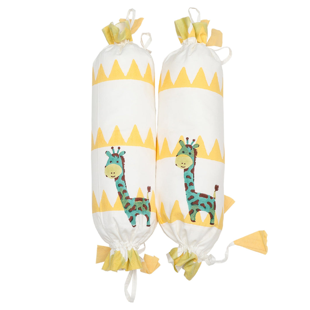 Pillow & Bolster Set- Gira the Giraffe- Yellow