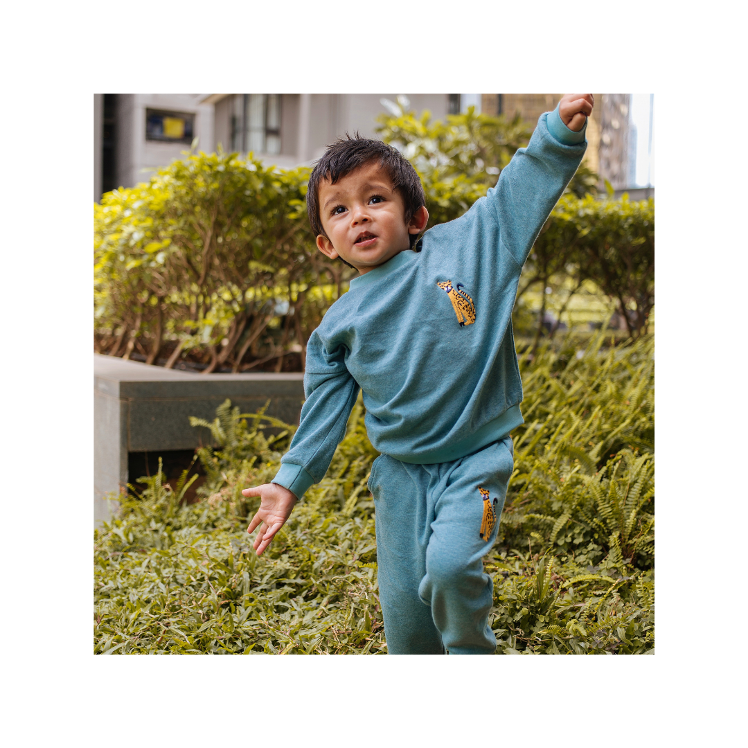 Organic Melange Tracksuit Set