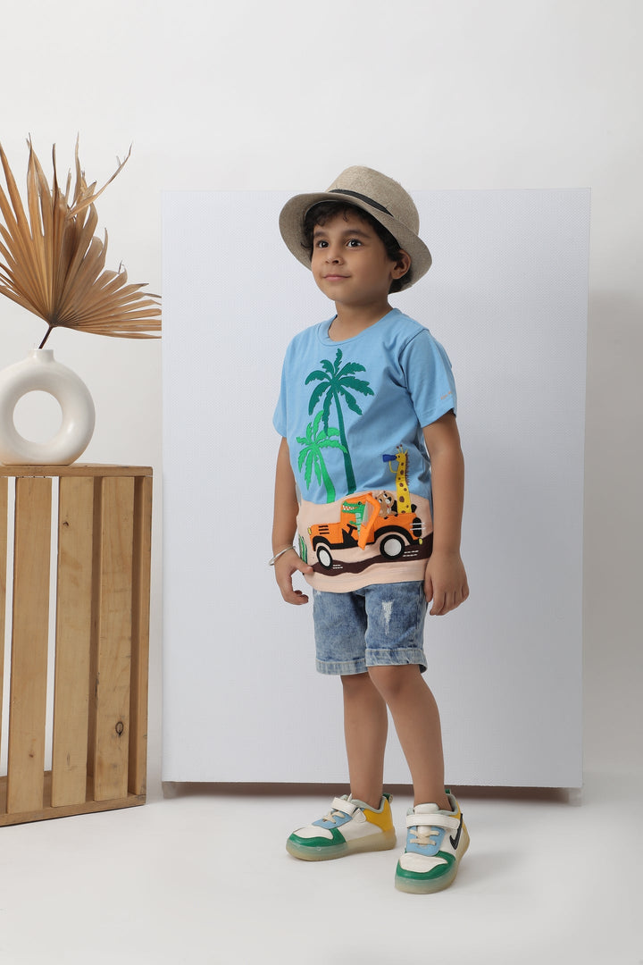 Blue Safari Vacation T-shirt