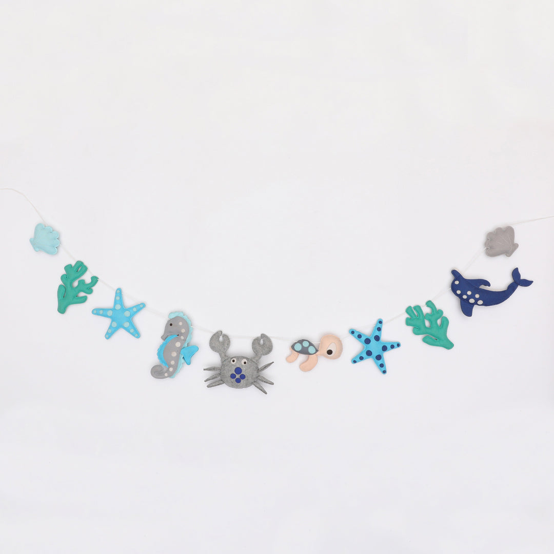 Under Water Animal Felt Nursery Bunting