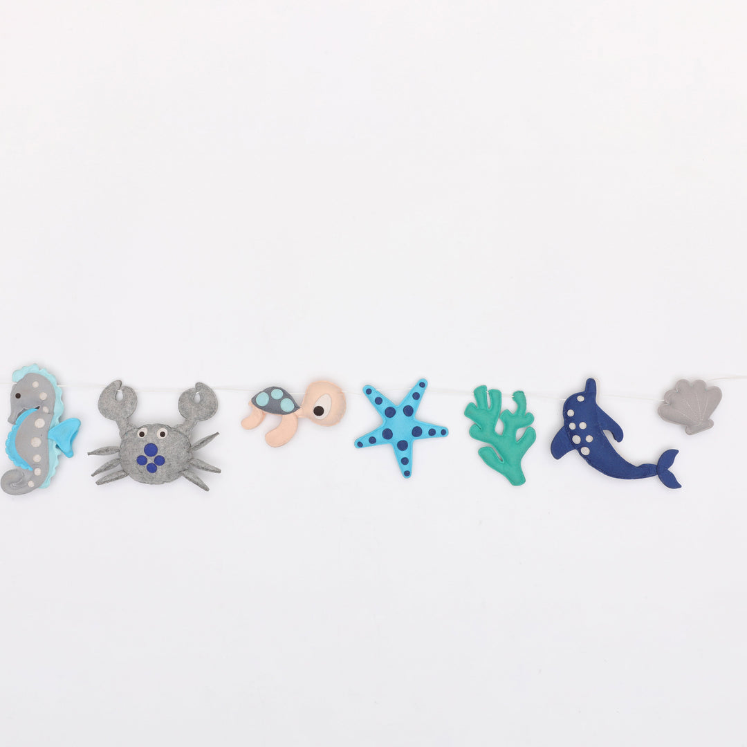 Under Water Animal Felt Nursery Bunting