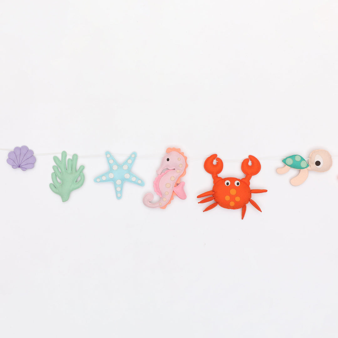 Under Water Animal Felt Garland