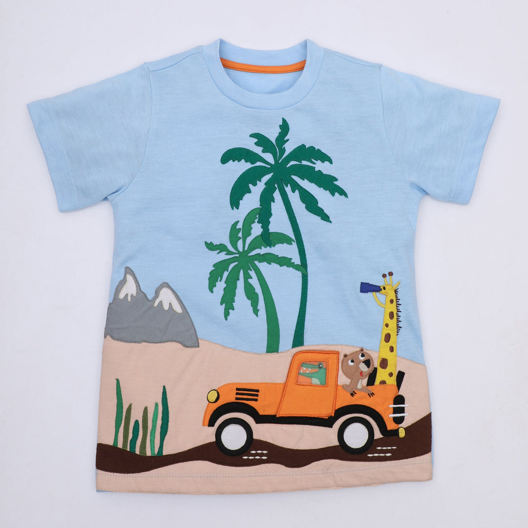 Blue Safari Vacation T-shirt