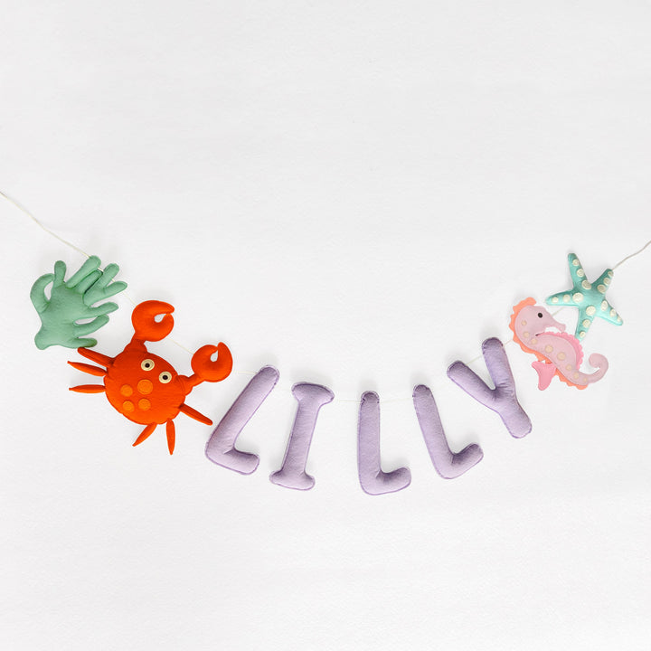 Customized Under Water Animal Felt Garland