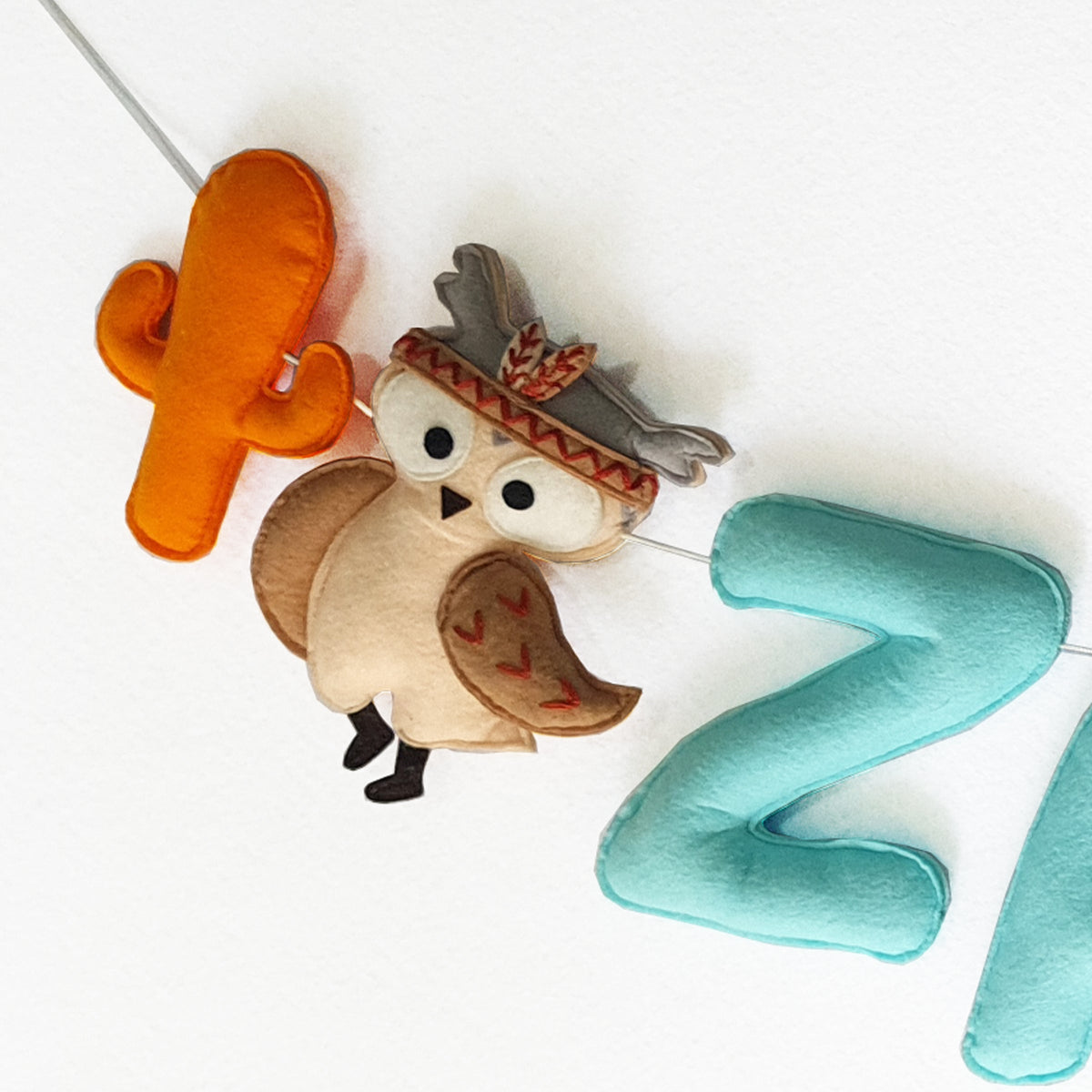 Customized Woodland Nursery Décor Felt Garland