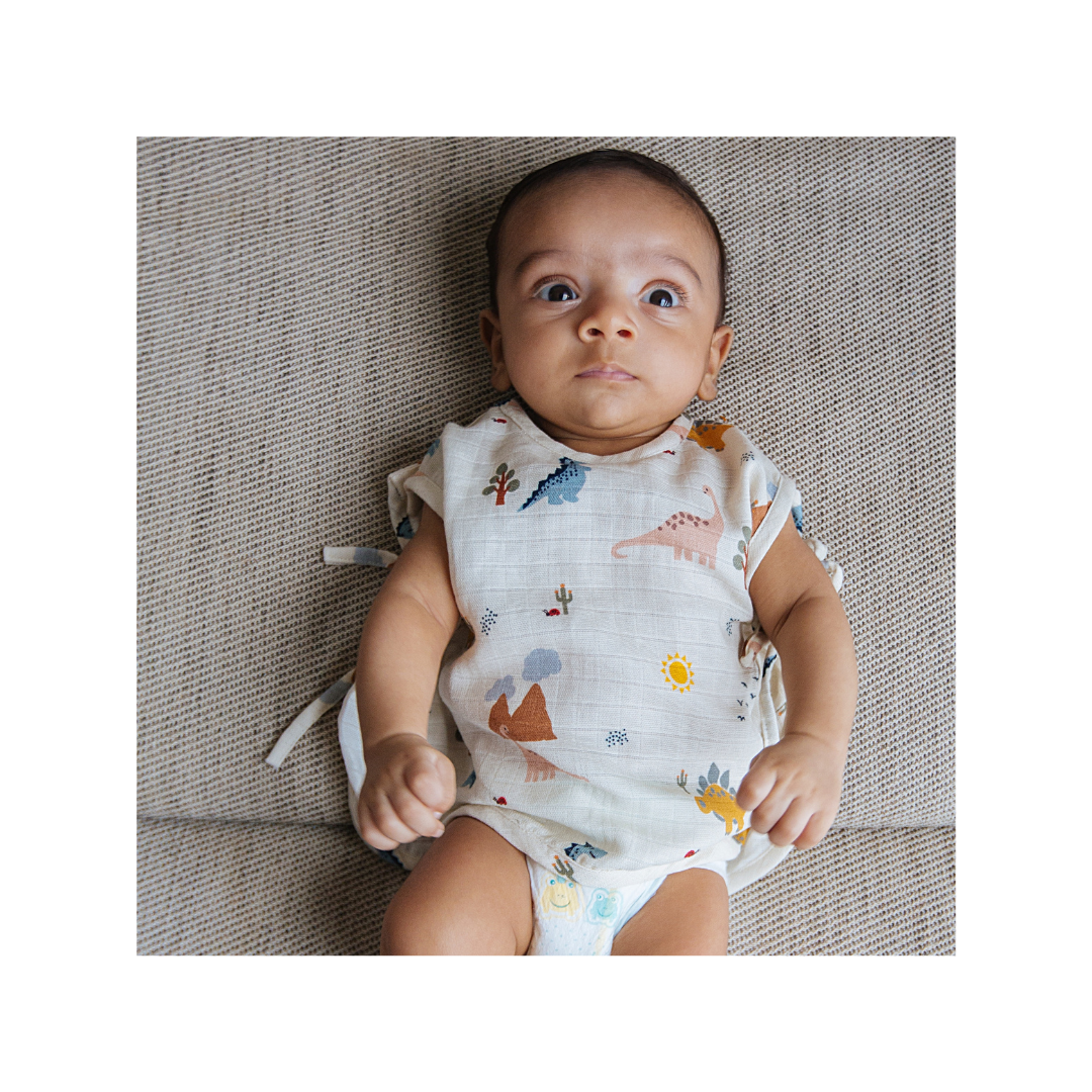 Organic Muslin Jhabla (Set of 4)