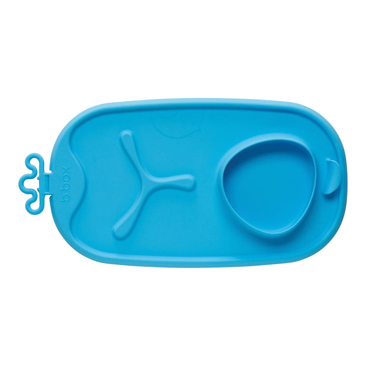 B.box Roll & Go Mealtime Mat with Spoon -Ocean Breeze Blue - Sohii India