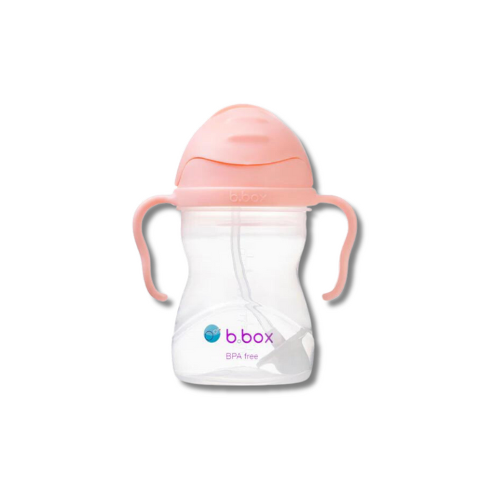 b.box Weighted Straw Sippy Cup 240ml Tutti Fruiti Light Pink - Sohii India