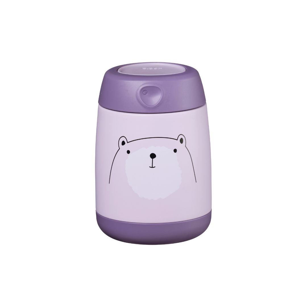 b.box Insulated Mini Food Jar 210ml Bear Hugs Purple - Sohii India