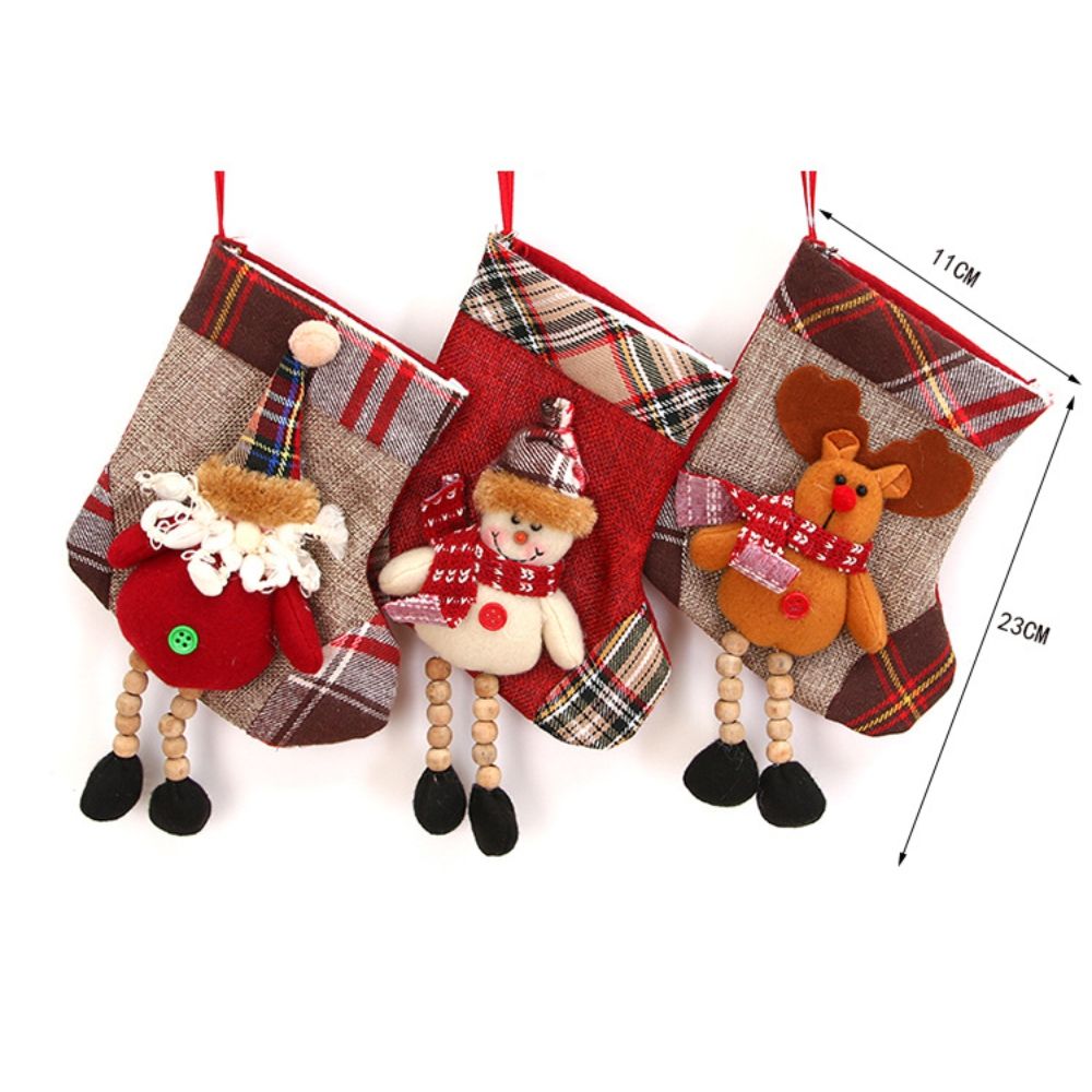 Mini Stocking With Beaded Dangling Legs