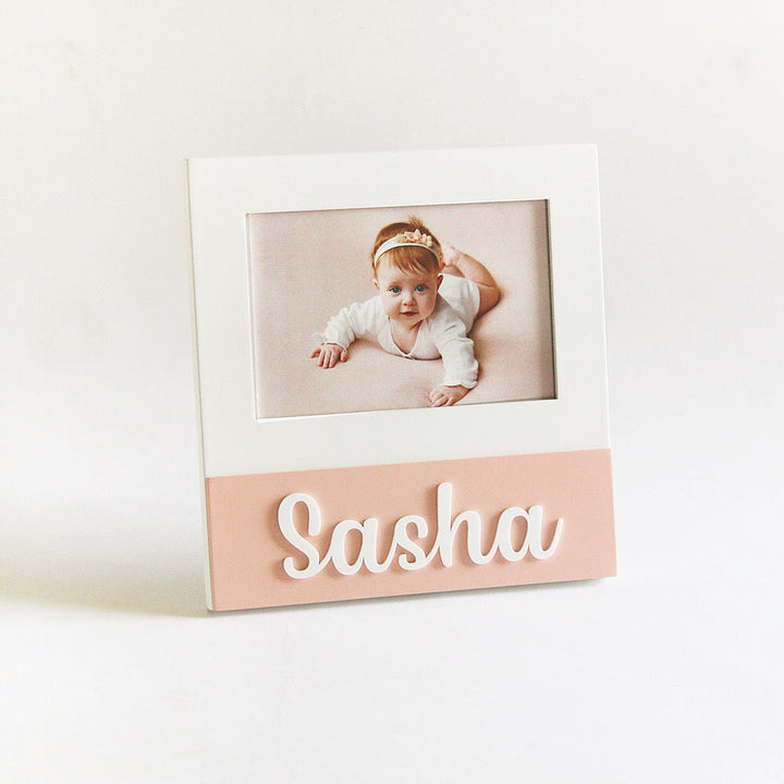 Personalized Square Frame - Pink