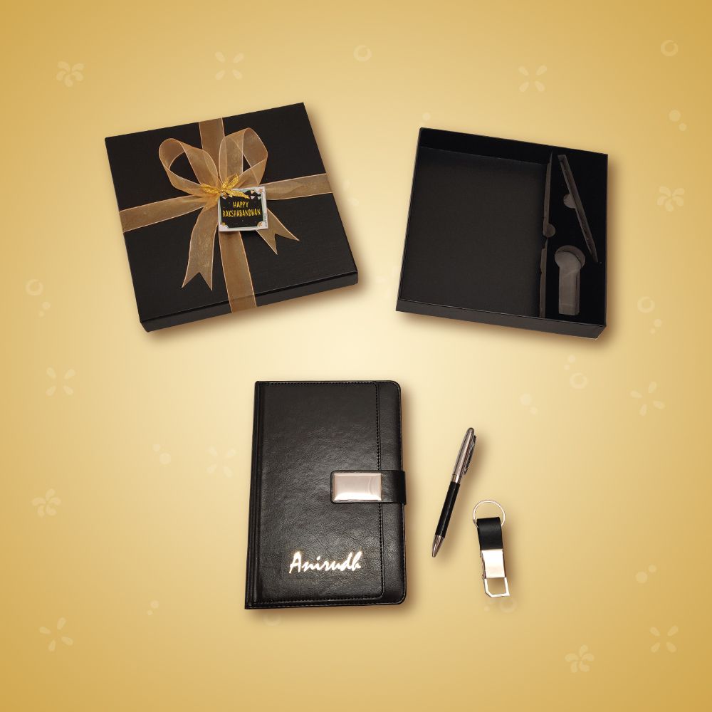 3 Piece Diary Set - Rakhi Gift Set
