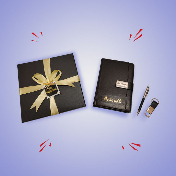 3 Piece Diary Set - Rakhi Gift Set
