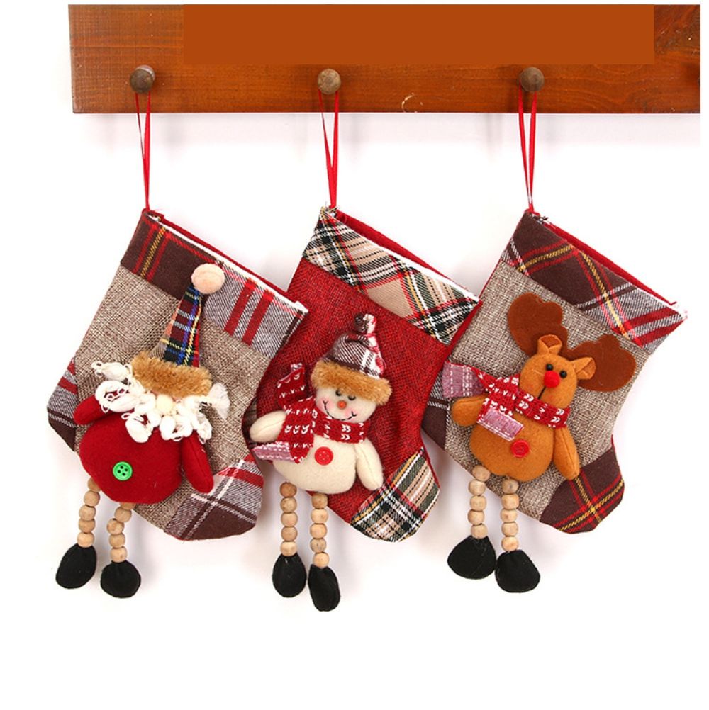 Mini Stocking With Beaded Dangling Legs