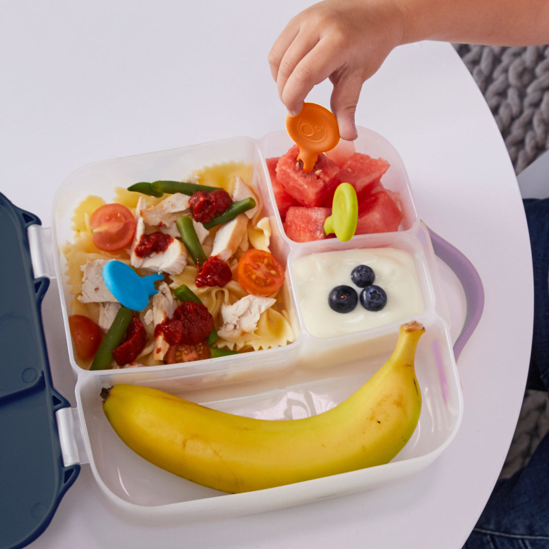 B.Box Kiddy Combo - Lunch Box, Mini Spoon & Mini Fork Emerald Green