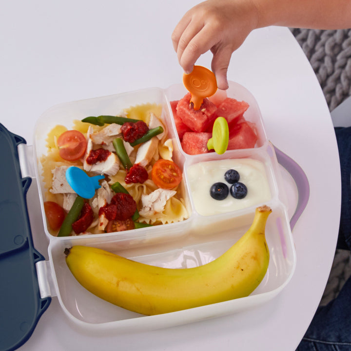B.Box Kiddy Combo - Lunch Box, Mini Spoon & Mini Fork Emerald Green