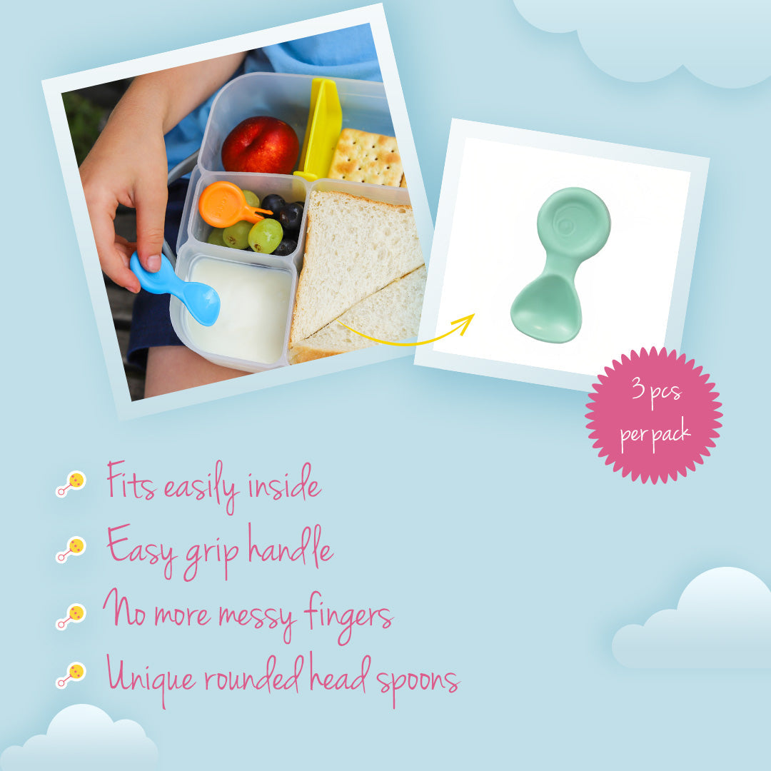 b.box Mini Spoon Set of 3 Pastel - Sohii India