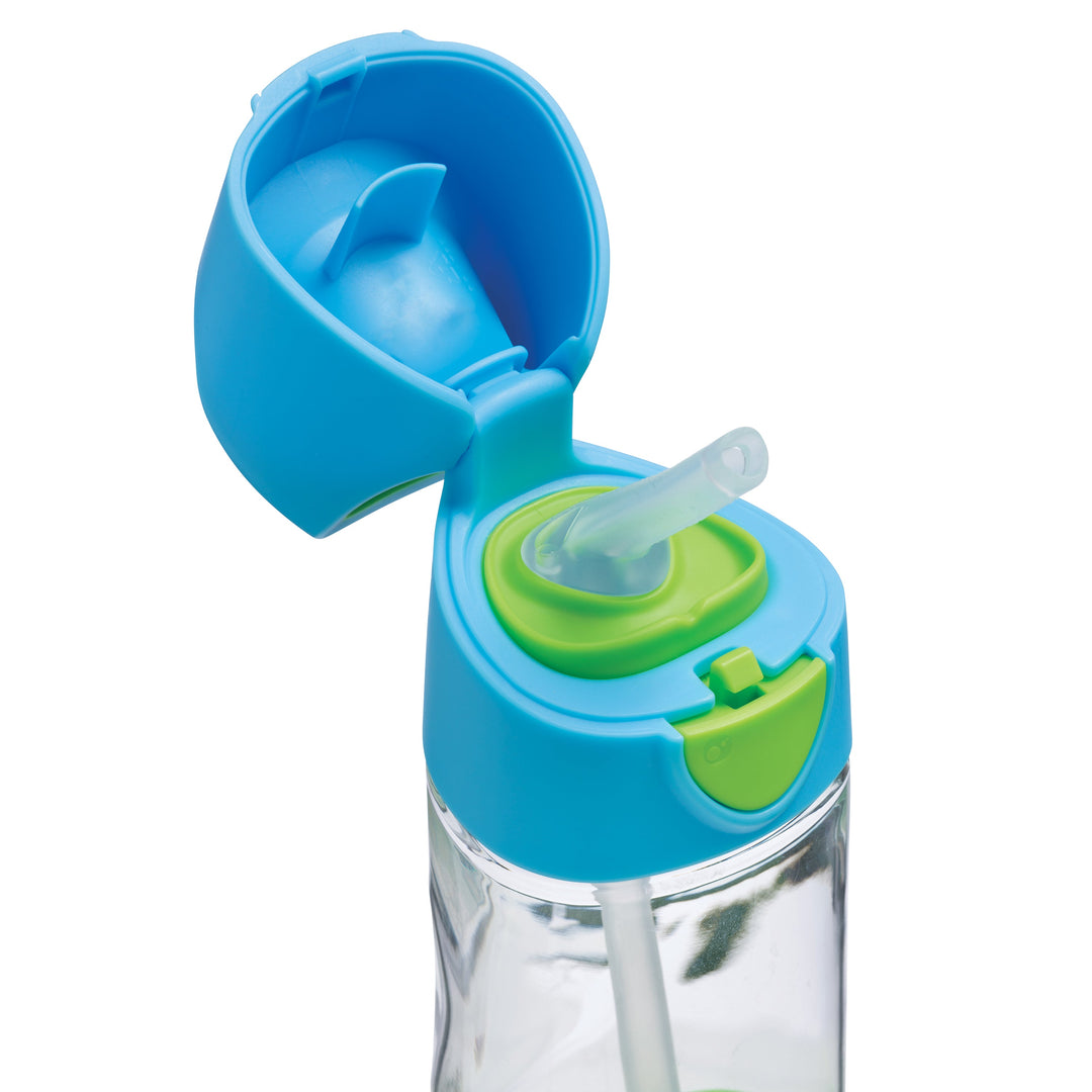 B.box Tritan Straw Drink bottle 450 ml- Ocean Breeze Blue Green - Sohii India