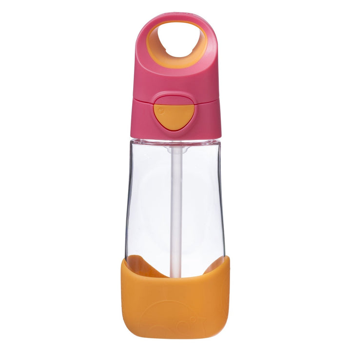 B.box Tritan Straw Drink bottle 450 ml- Strawberry Shake Pink Orange - Sohii India