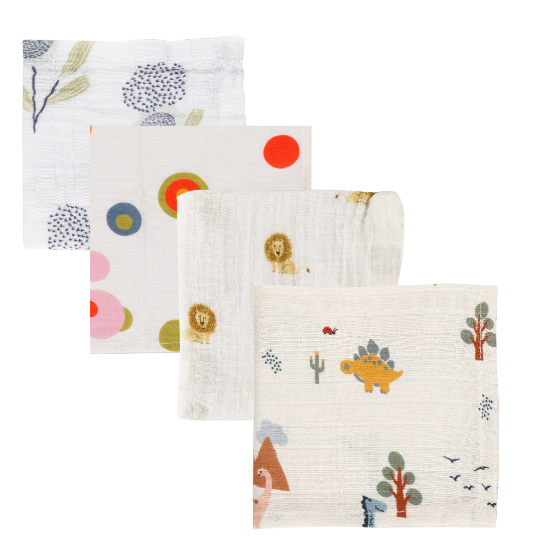 Organic Muslin Face Napkin (Set of 4)